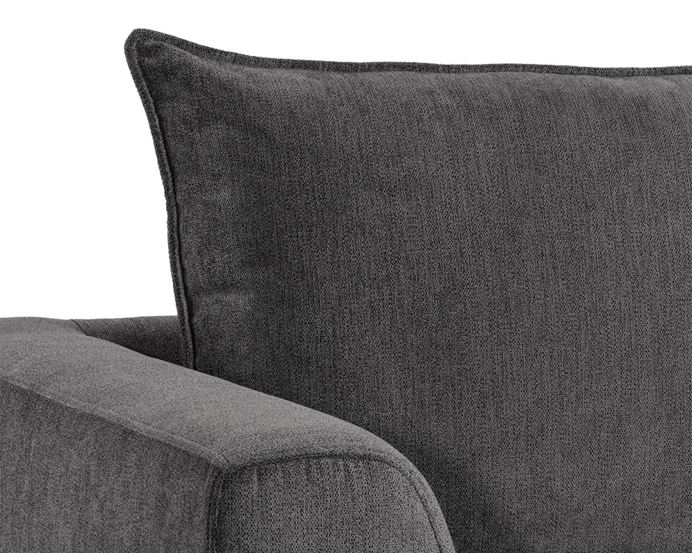 Sunpan Virgo Armchair - Metropolis Blue/Polo Club Kohl Grey/Stone
