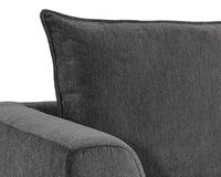 Sunpan Virgo Armchair - Metropolis Blue/Polo Club Kohl Grey/Stone