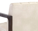 Sunpan Joaquin Lounge Chair In Bravo Cream/Metal/Metropolis Blue