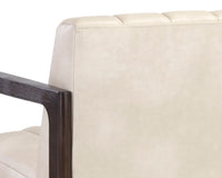 Sunpan Joaquin Lounge Chair In Bravo Cream/Metal/Metropolis Blue