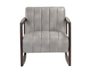 Sunpan Joaquin Lounge Chair In Bravo Cream/Metal/Metropolis Blue