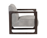 Sunpan Joaquin Lounge Chair In Bravo Cream/Metal/Metropolis Blue