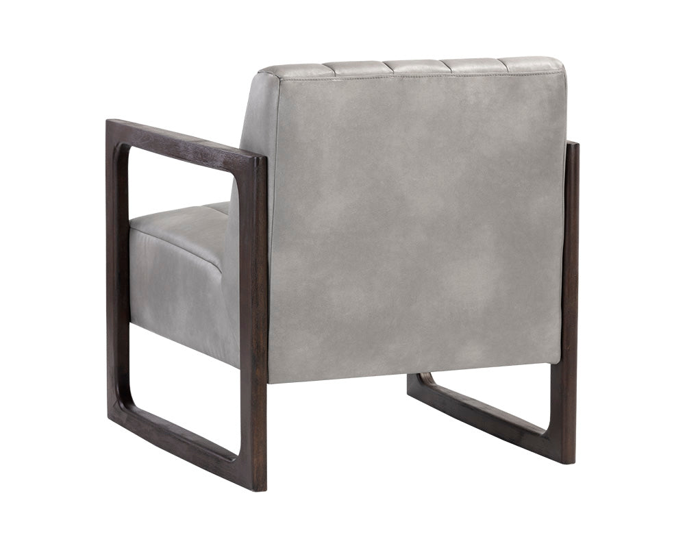 Sunpan Joaquin Lounge Chair In Bravo Cream/Metal/Metropolis Blue