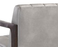 Sunpan Joaquin Lounge Chair In Bravo Cream/Metal/Metropolis Blue