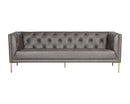 Sunpan Westin Sofa - Vintage Black Night/Caramel/Peacock/Steel Gray/Vanilla Leather
