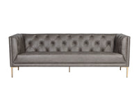 Sunpan Westin Sofa - Vintage Black Night/Caramel/Peacock/Steel Gray/Vanilla Leather