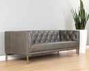 Sunpan Westin Sofa - Vintage Black Night/Caramel/Peacock/Steel Gray/Vanilla Leather