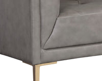 Sunpan Westin Sofa - Vintage Black Night/Caramel/Peacock/Steel Gray/Vanilla Leather