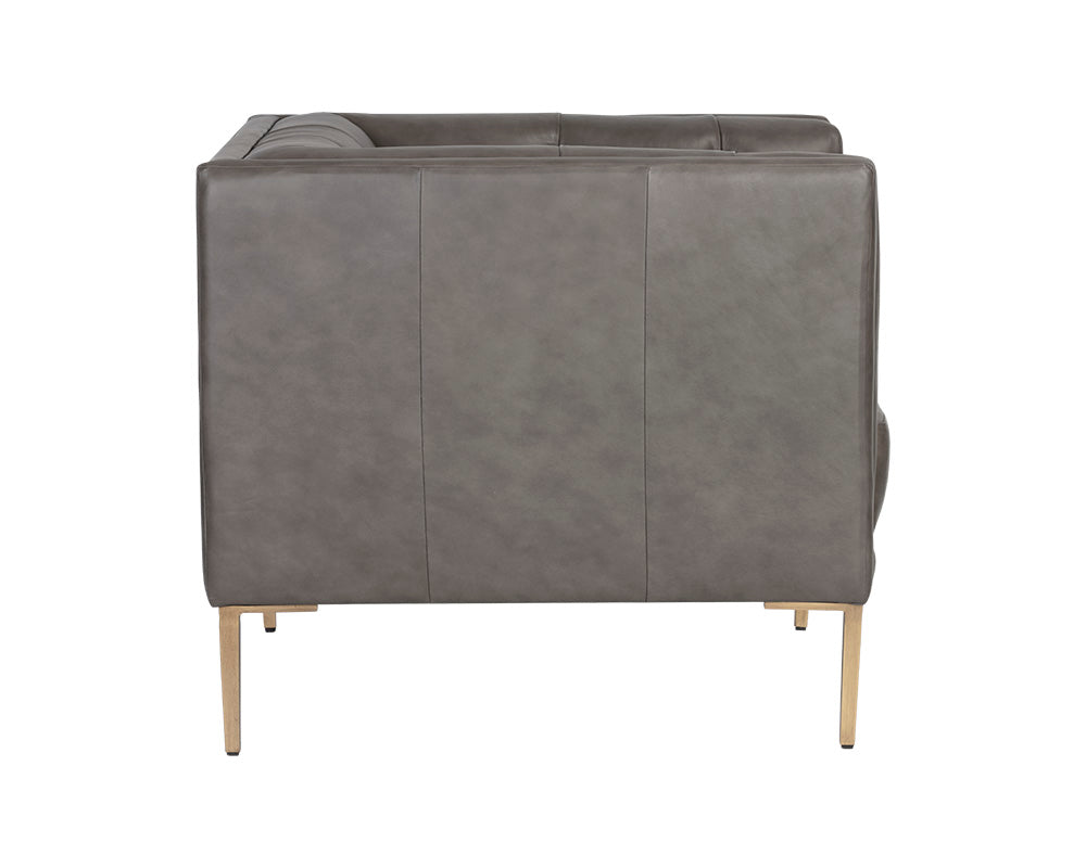 Sunpan Westin Armchair - Vintage Black Night/Caramel/Peacock/Steel Grey/Vanilla Leather