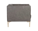 Sunpan Westin Armchair - Vintage Black Night/Caramel/Peacock/Steel Grey/Vanilla Leather