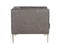 Sunpan Westin Armchair - Vintage Black Night/Caramel/Peacock/Steel Grey/Vanilla Leather