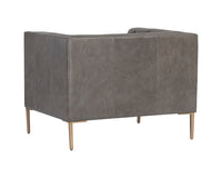 Sunpan Westin Armchair - Vintage Black Night/Caramel/Peacock/Steel Grey/Vanilla Leather