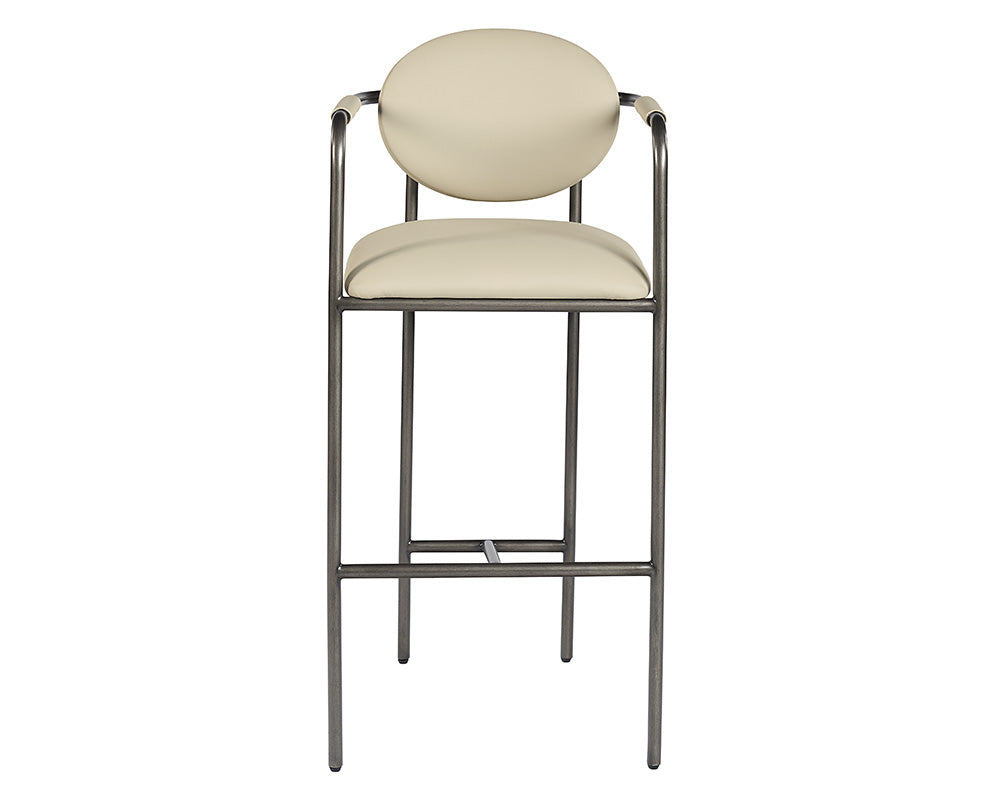 Sunpan Rylan Barstool - Abbington Black/Dillon Cream