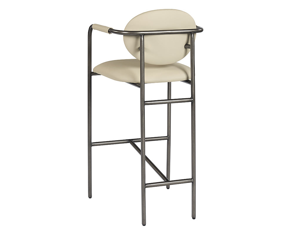 Sunpan Rylan Barstool - Abbington Black/Dillon Cream
