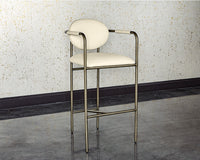 Sunpan Rylan Barstool - Abbington Black/Dillon Cream