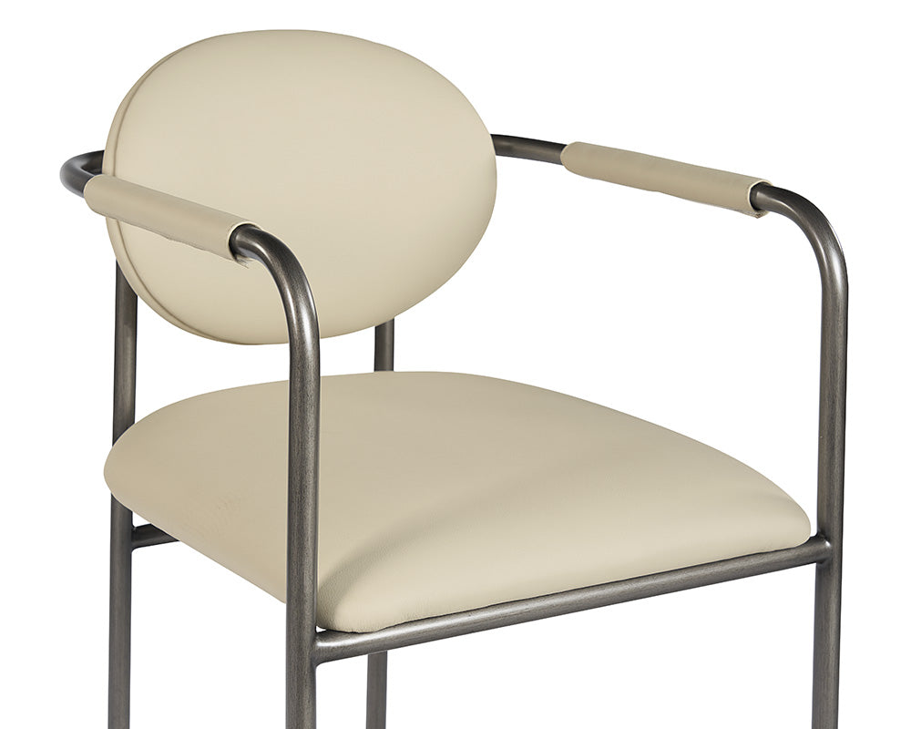 Sunpan Rylan Barstool - Abbington Black/Dillon Cream