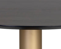 Sunpan Monaco Bistro Table - Gold - Light Grey Marble / Charcoal Grey - 35.5"