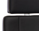 Sunpan Dennison Office Chair in Black Leather/Cream Leather/Sand Leather