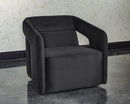 Sunpan Kendrick Swivel Lounge Chair - Abbington Black / Belfast Heather Grey