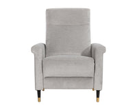 Sunpan Rupert Recliner In Abbington Black/Polo Club Stone