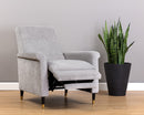 Sunpan Rupert Recliner In Abbington Black/Polo Club Stone