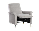 Sunpan Rupert Recliner In Abbington Black/Polo Club Stone