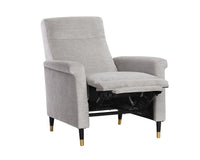 Sunpan Rupert Recliner In Abbington Black/Polo Club Stone