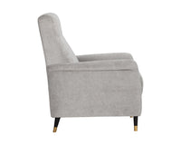 Sunpan Rupert Recliner In Abbington Black/Polo Club Stone