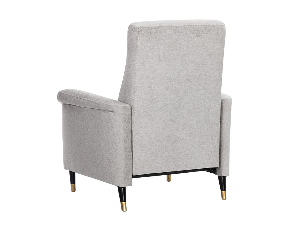 Sunpan Rupert Recliner In Abbington Black/Polo Club Stone