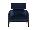 Sunpan Maximus Lounge Chair In Metropolis Blue/Moss Green//Polo Club Stone And Overcast Grey