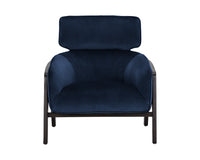 Sunpan Maximus Lounge Chair In Metropolis Blue/Moss Green//Polo Club Stone And Overcast Grey