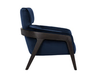 Sunpan Maximus Lounge Chair In Metropolis Blue/Moss Green//Polo Club Stone And Overcast Grey