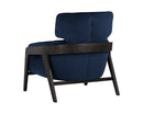 Sunpan Maximus Lounge Chair In Metropolis Blue/Moss Green//Polo Club Stone And Overcast Grey