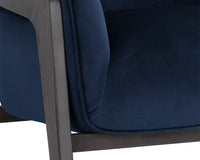 Sunpan Maximus Lounge Chair In Metropolis Blue/Moss Green//Polo Club Stone And Overcast Grey