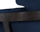 Sunpan Maximus Lounge Chair In Metropolis Blue/Moss Green//Polo Club Stone And Overcast Grey