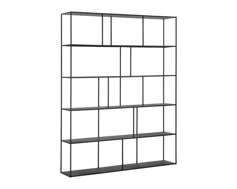 Sunpan Eiffel Bookcase - Extra Large - Antique Brass/Black