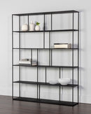 Sunpan Eiffel Bookcase - Extra Large - Antique Brass/Black