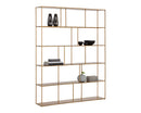 Sunpan Eiffel Bookcase - Extra Large - Antique Brass/Black