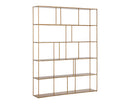 Sunpan Eiffel Bookcase - Extra Large - Antique Brass/Black