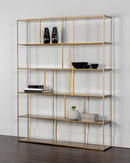Sunpan Eiffel Bookcase - Extra Large - Antique Brass/Black