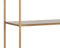 Sunpan Eiffel Bookcase - Extra Large - Antique Brass/Black