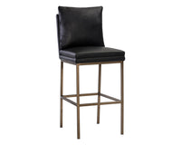 Sunpan Paige Barstool - Bravo Black/Cream