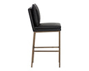 Sunpan Paige Barstool - Bravo Black/Cream