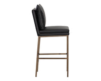 Sunpan Paige Barstool - Bravo Black/Cream