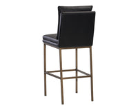 Sunpan Paige Barstool - Bravo Black/Cream