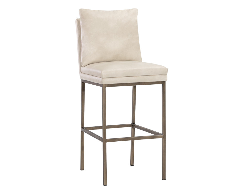 Sunpan Paige Barstool - Bravo Black/Cream