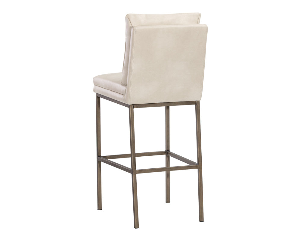 Sunpan Paige Barstool - Bravo Black/Cream