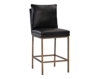 Sunpan Paige Counter Stool - Bravo Black/Cream