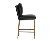 Sunpan Paige Counter Stool - Bravo Black/Cream