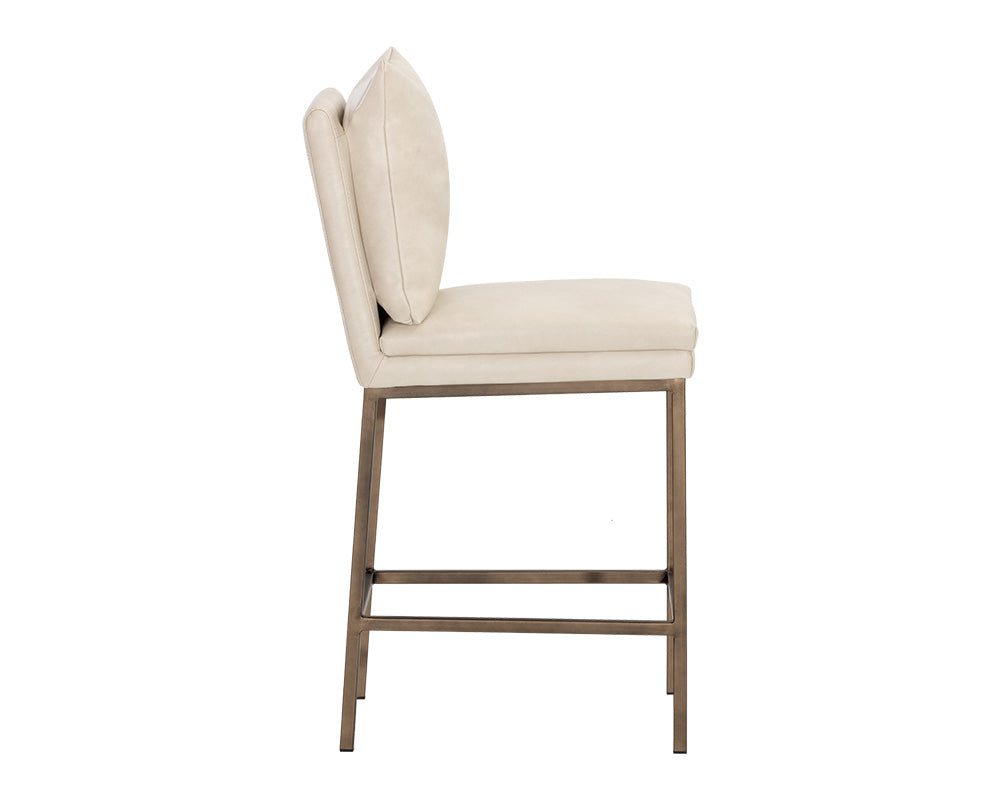 Sunpan Paige Counter Stool - Bravo Black/Cream